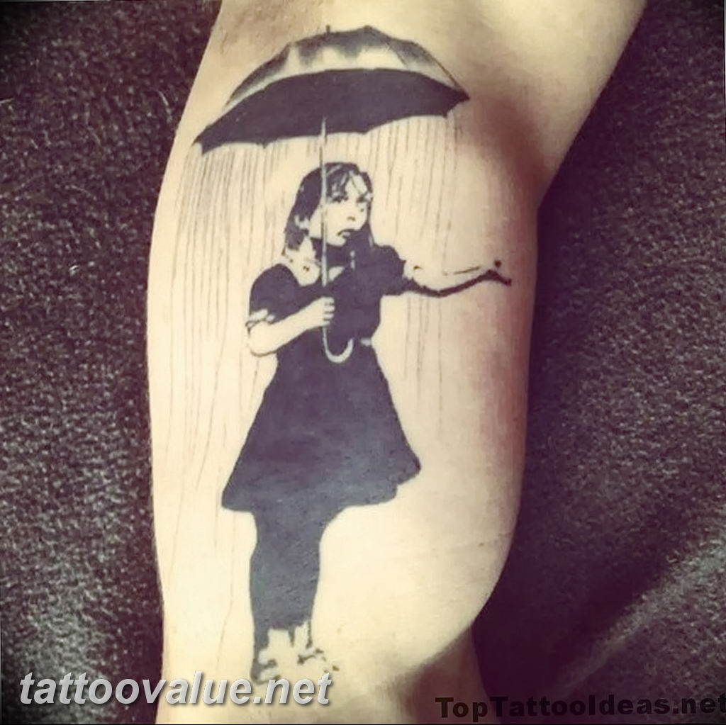 photo tattoo umbrella 06.12.2018 №040 - example of tattoo design umbrella - tattoovalue.net